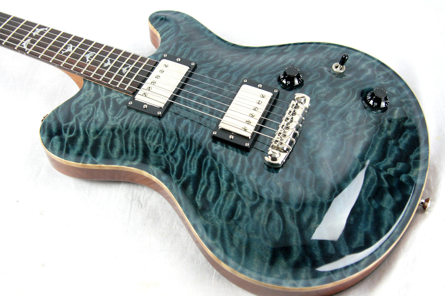 2005 Nik Huber Dolphin 4/2 Headstock! w/ Inlays Quilted Maple Top Swietenia Body! Matching Headstock!