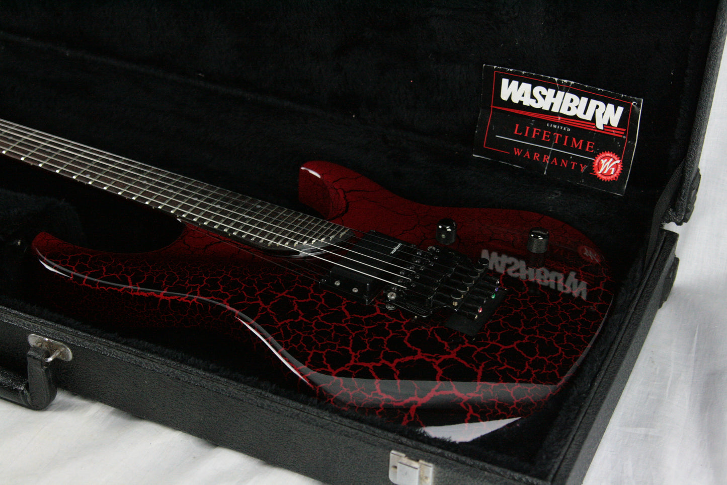 1989 Washburn EC36 Spitfire Signature Series-Stephen's Extended Cutaway ec-36 fret