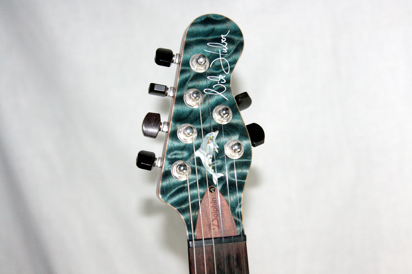 2005 Nik Huber Dolphin 4/2 Headstock! w/ Inlays Quilted Maple Top Swietenia Body! Matching Headstock!