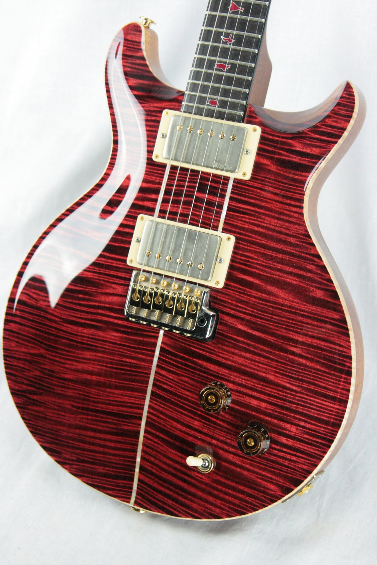 2015 PRS Santana II PRIVATE STOCK! African Blackwood! Red Inlays! Paul Reed Smith INCREDIBLE TOP!