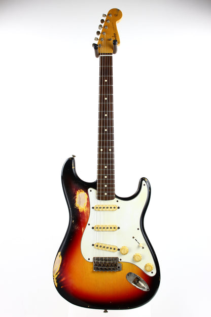 2012 Fender Custom Shop 1960 Stratocaster Relic - 3-Tone Sunburst, Rosewood ‘60 Reissue Strat