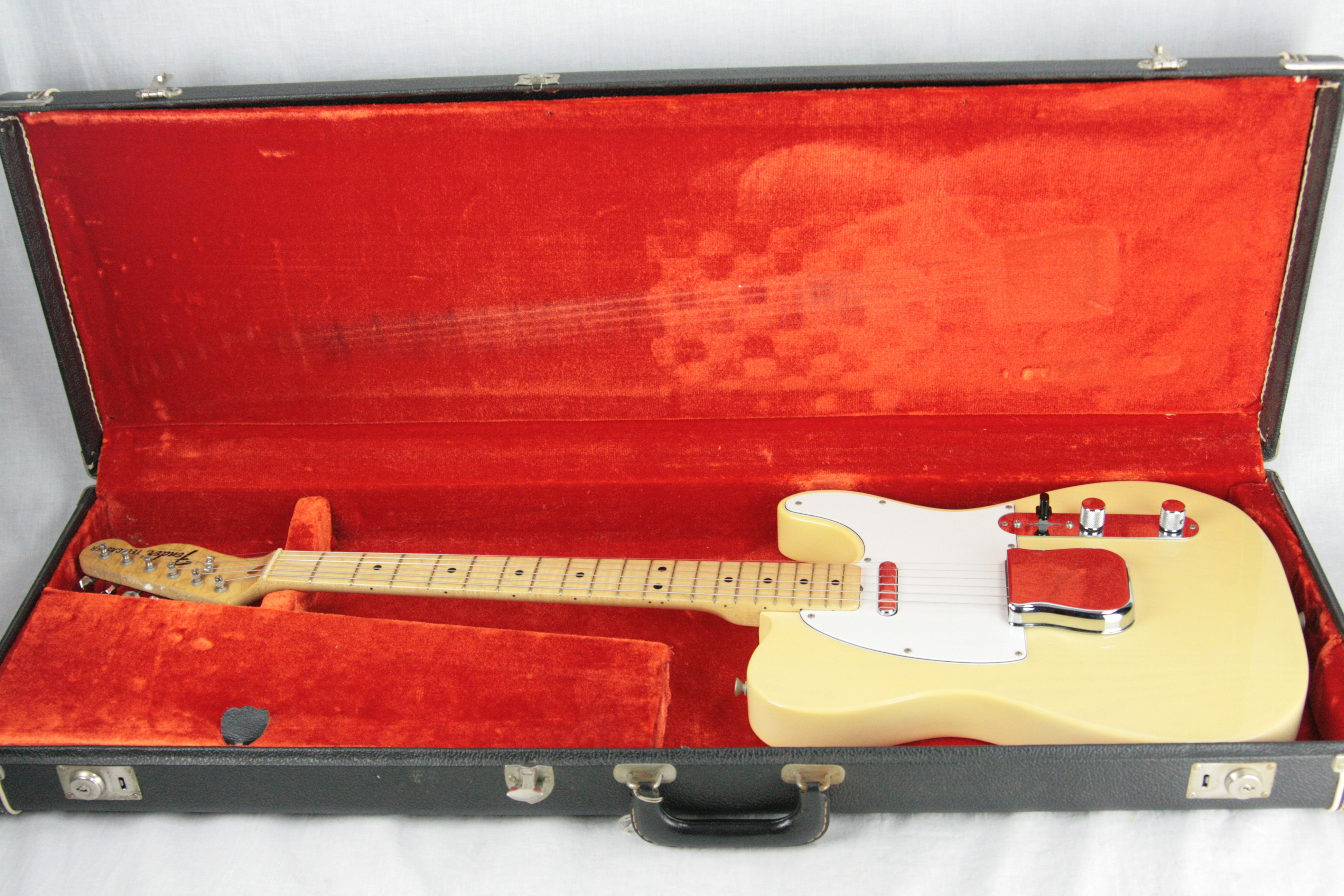 *SOLD*  CLEAN 1974 Fender Telecaster Blonde! Vintage Maple Neck Tele 1970's w/ OHSC! 100% Original!