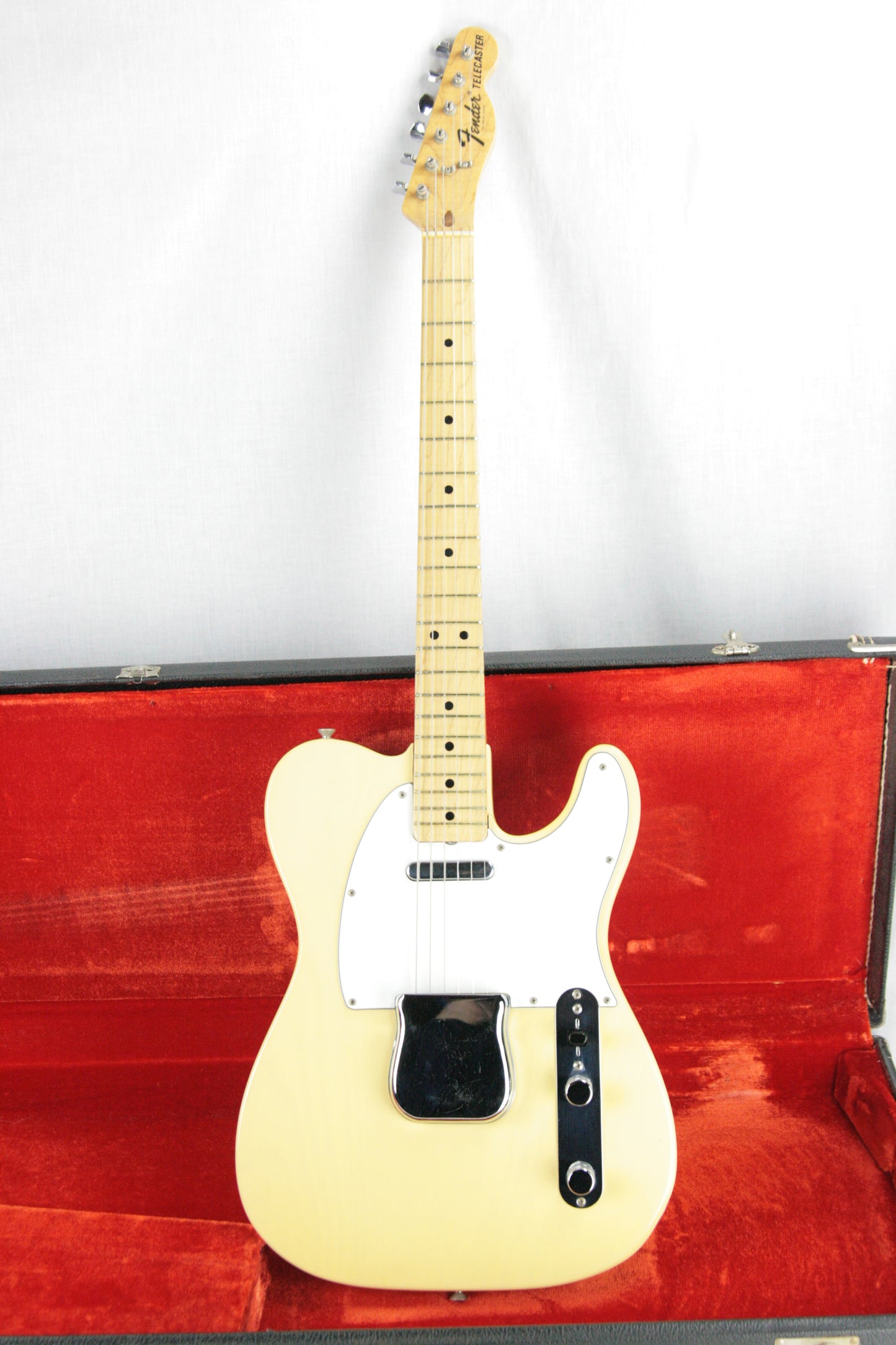 CLEAN 1974 Fender Telecaster Blonde! Vintage Maple Neck Tele 1970's w/ OHSC! 100% Original!