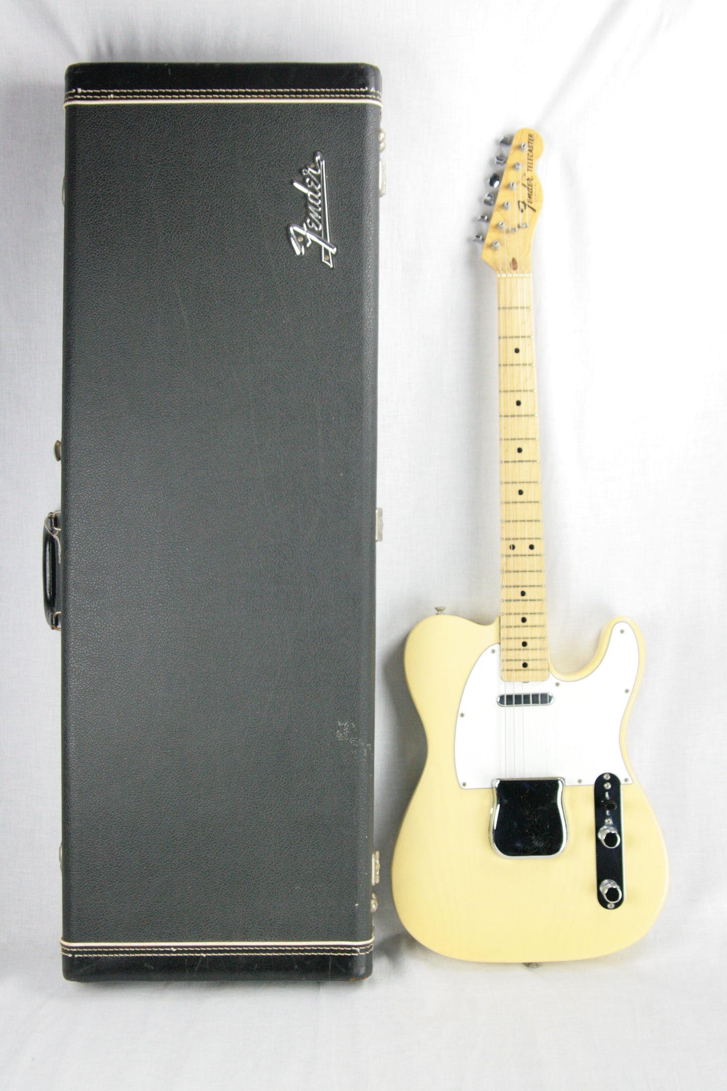 CLEAN 1974 Fender Telecaster Blonde! Vintage Maple Neck Tele 1970's w/ OHSC! 100% Original!