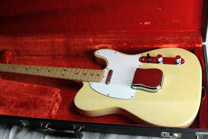 CLEAN 1974 Fender Telecaster Blonde! Vintage Maple Neck Tele 1970's w/ OHSC! 100% Original!