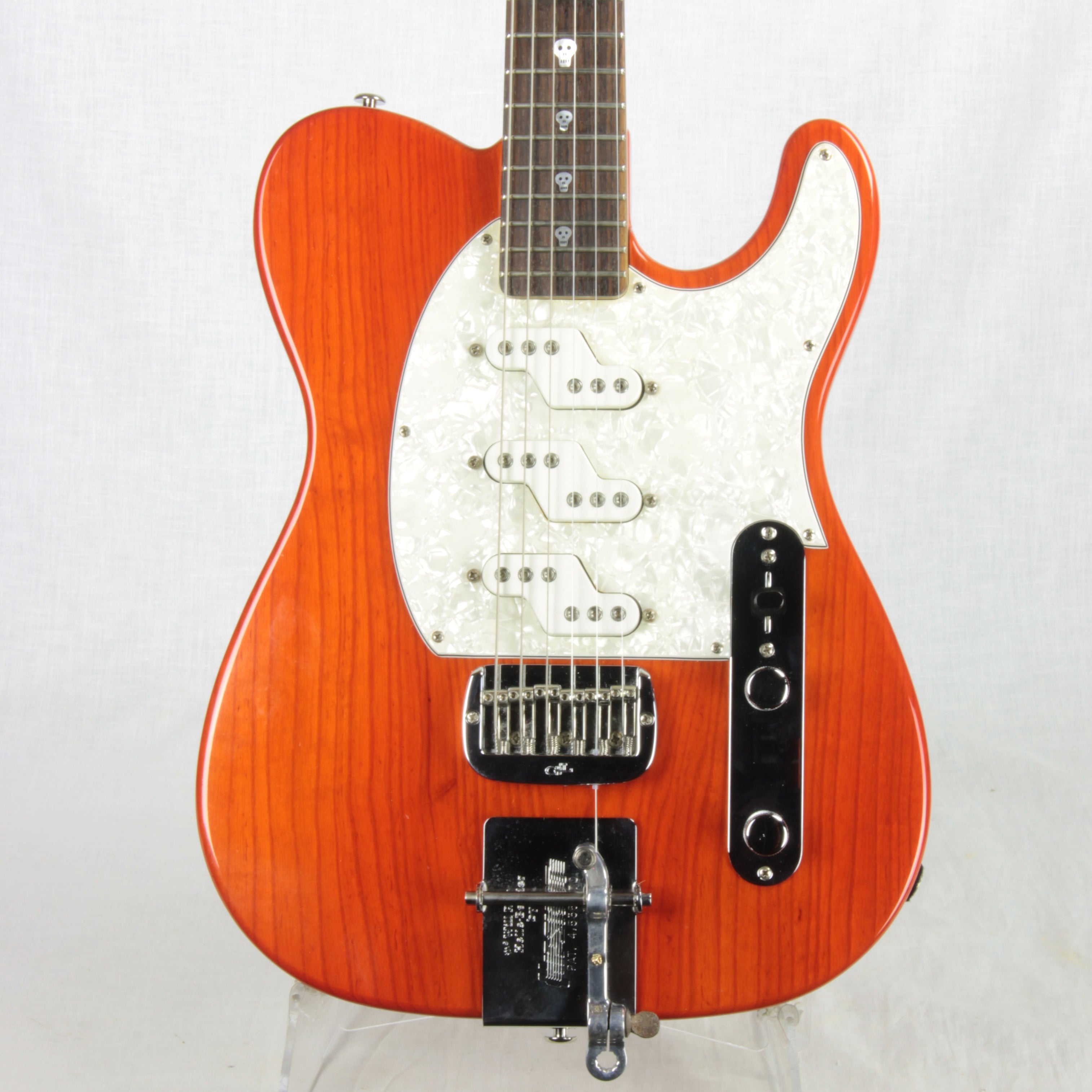 G&L USA Will Ray ASAT Z-3 Signature B-Bender Tele Leo Fender Hellecaster SKULL INLAYS!