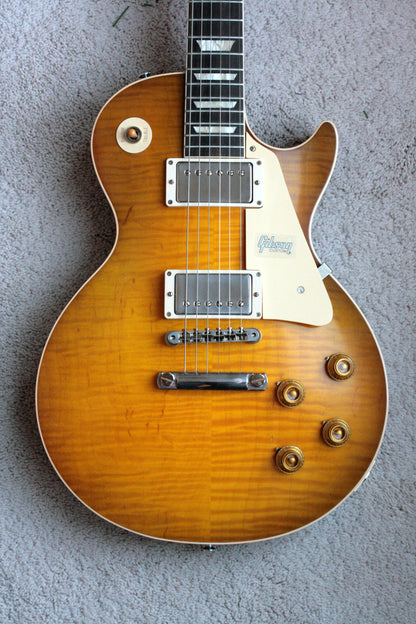 2019 Gibson 1959 AGED Les Paul 60TH ANNIVERSARY Historic Reissue R9 59 Custom Shop Golden Poppy Burst