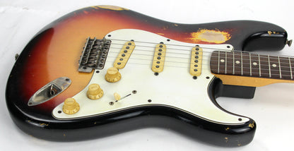 2012 Fender Custom Shop 1960 Stratocaster Relic - 3-Tone Sunburst, Rosewood ‘60 Reissue Strat