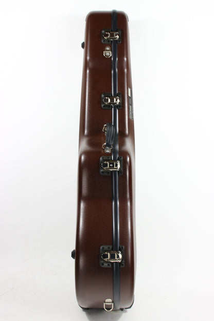 CALTON Deluxe Flight Guitar Case -Martin & Collings 14-Fret Dreadnought - Brown w/ Green Lining