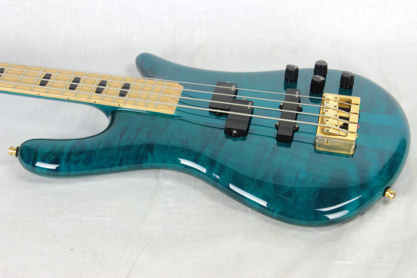 RARE 2013 Spector EURO 4LX Bahama Blue w/ MAPLE Fretboard! EMG PJ