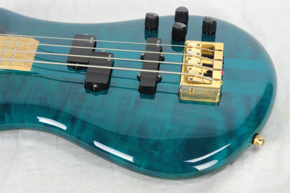 RARE 2013 Spector EURO 4LX Bahama Blue w/ MAPLE Fretboard! EMG PJ