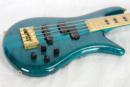 RARE 2013 Spector EURO 4LX Bahama Blue w/ MAPLE Fretboard! EMG PJ