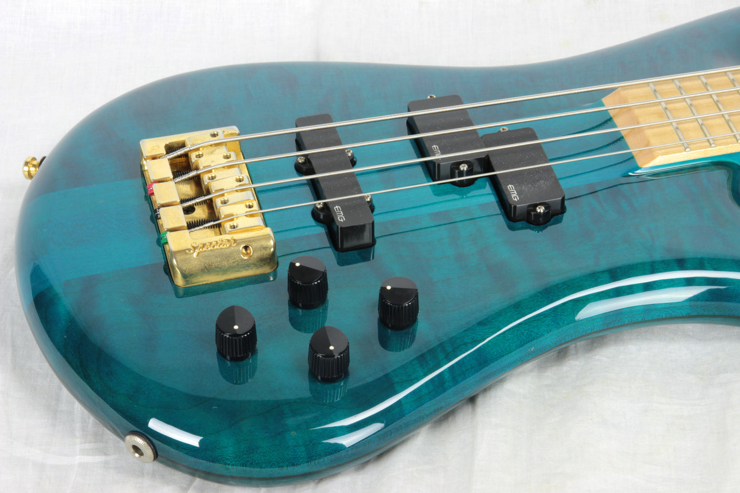 RARE 2013 Spector EURO 4LX Bahama Blue w/ MAPLE Fretboard! EMG PJ