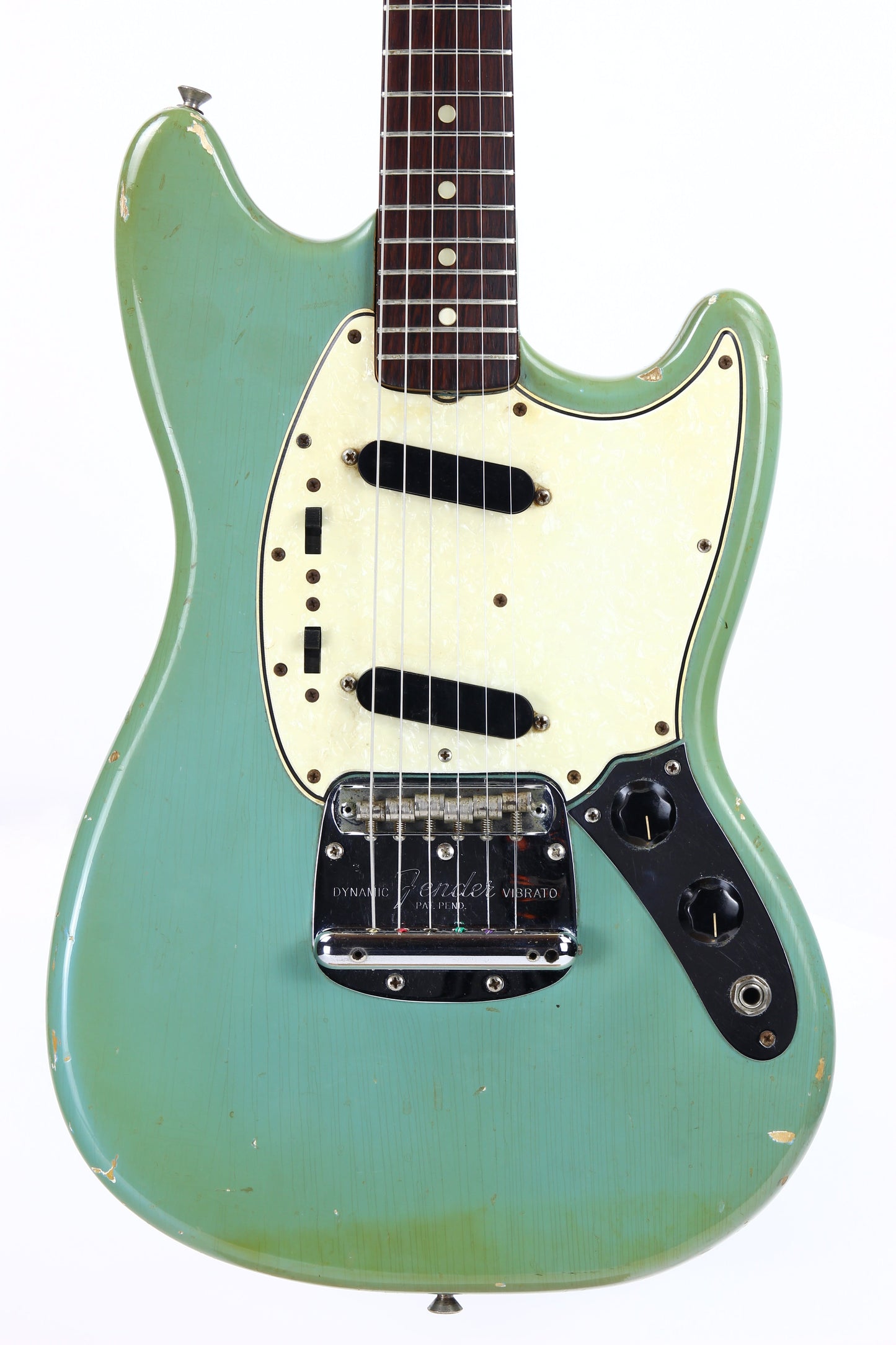 1965 Fender Mustang DAPHNE BLUE - Kurt Cobain-type, L-Series, Small Headstock! duo sonic musicmaster