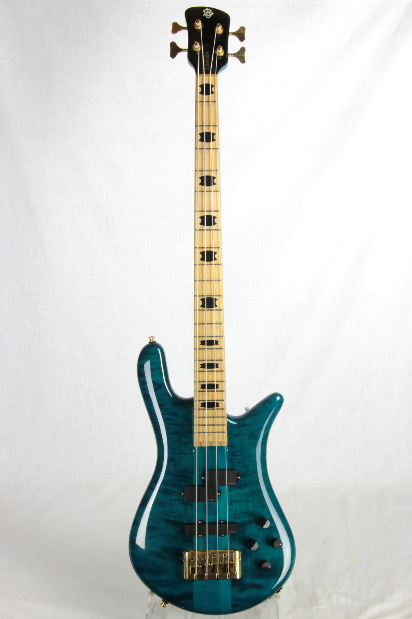 RARE 2013 Spector EURO 4LX Bahama Blue w/ MAPLE Fretboard! EMG PJ