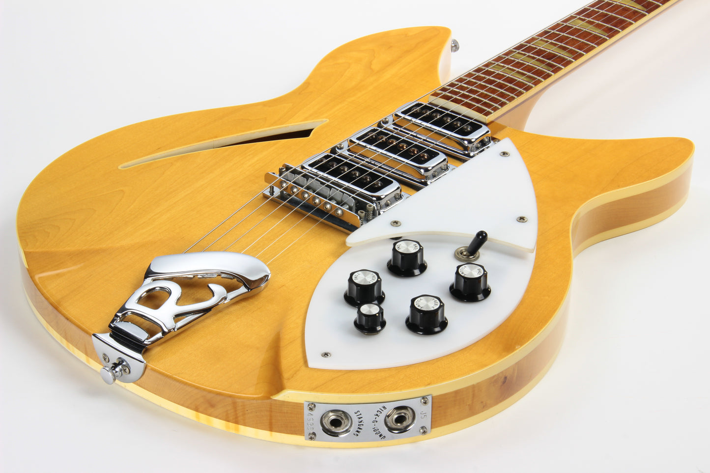 1992 Rickenbacker 370WB Mapleglo - Double-Bound OS Old-Style - 3 Pickups - Original Silver Case!