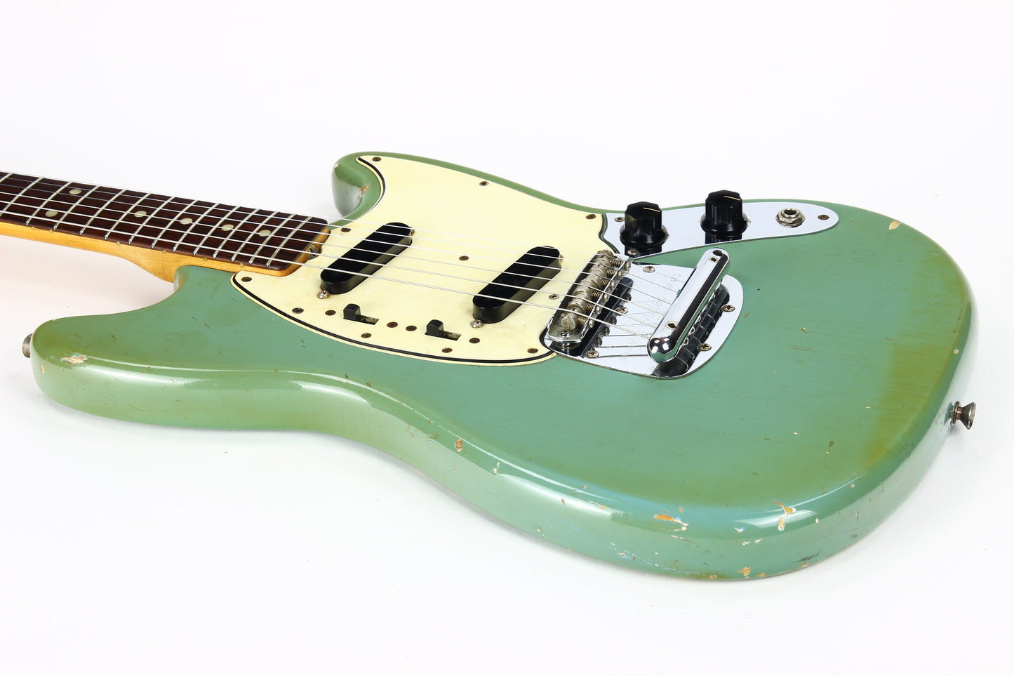 1965 Fender Mustang DAPHNE BLUE - Kurt Cobain-type, L-Series, Small Headstock! duo sonic musicmaster