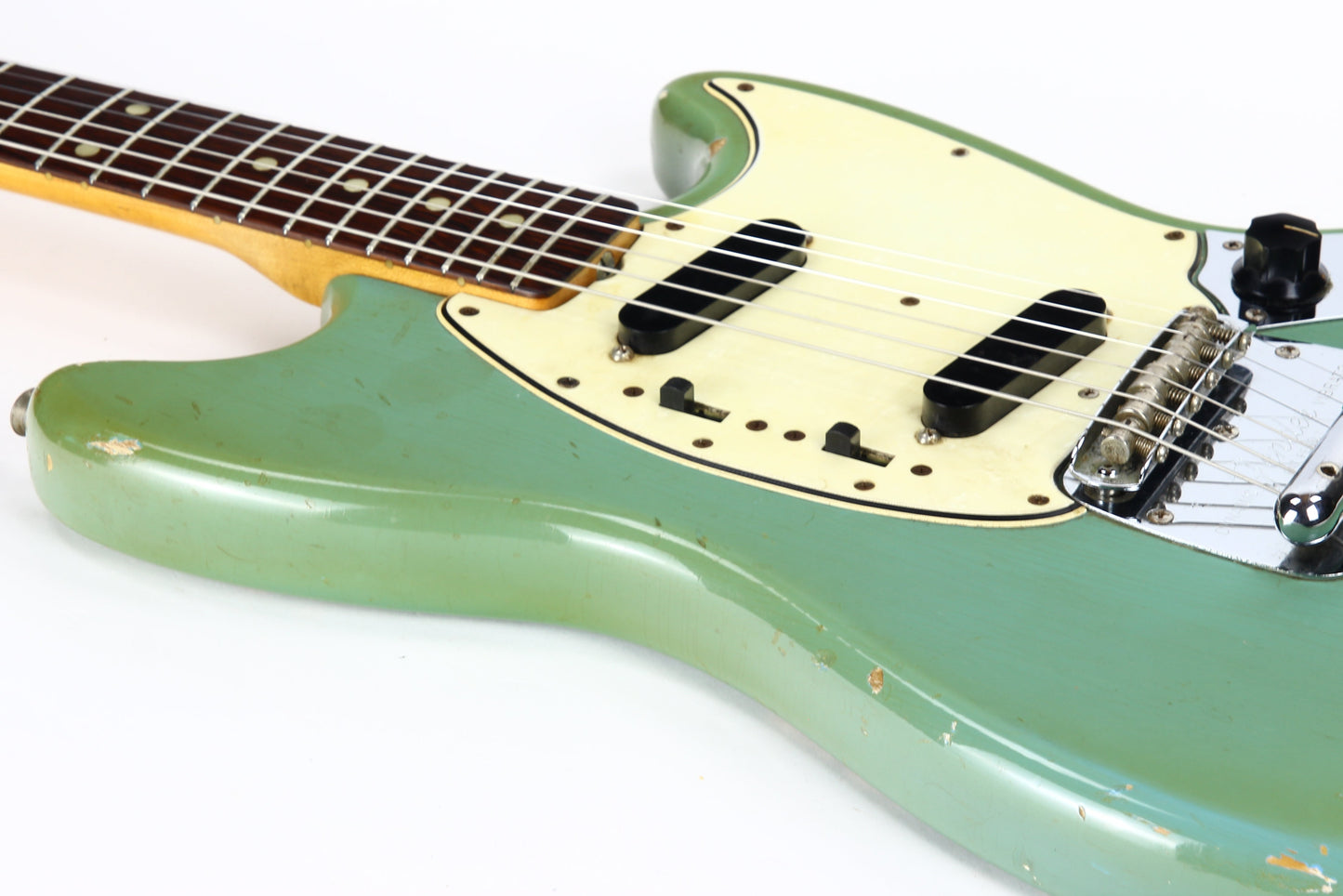 1965 Fender Mustang DAPHNE BLUE - Kurt Cobain-type, L-Series, Small Headstock! duo sonic musicmaster