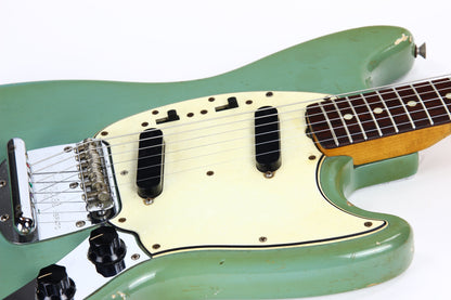 1965 Fender Mustang DAPHNE BLUE - Kurt Cobain-type, L-Series, Small Headstock! duo sonic musicmaster