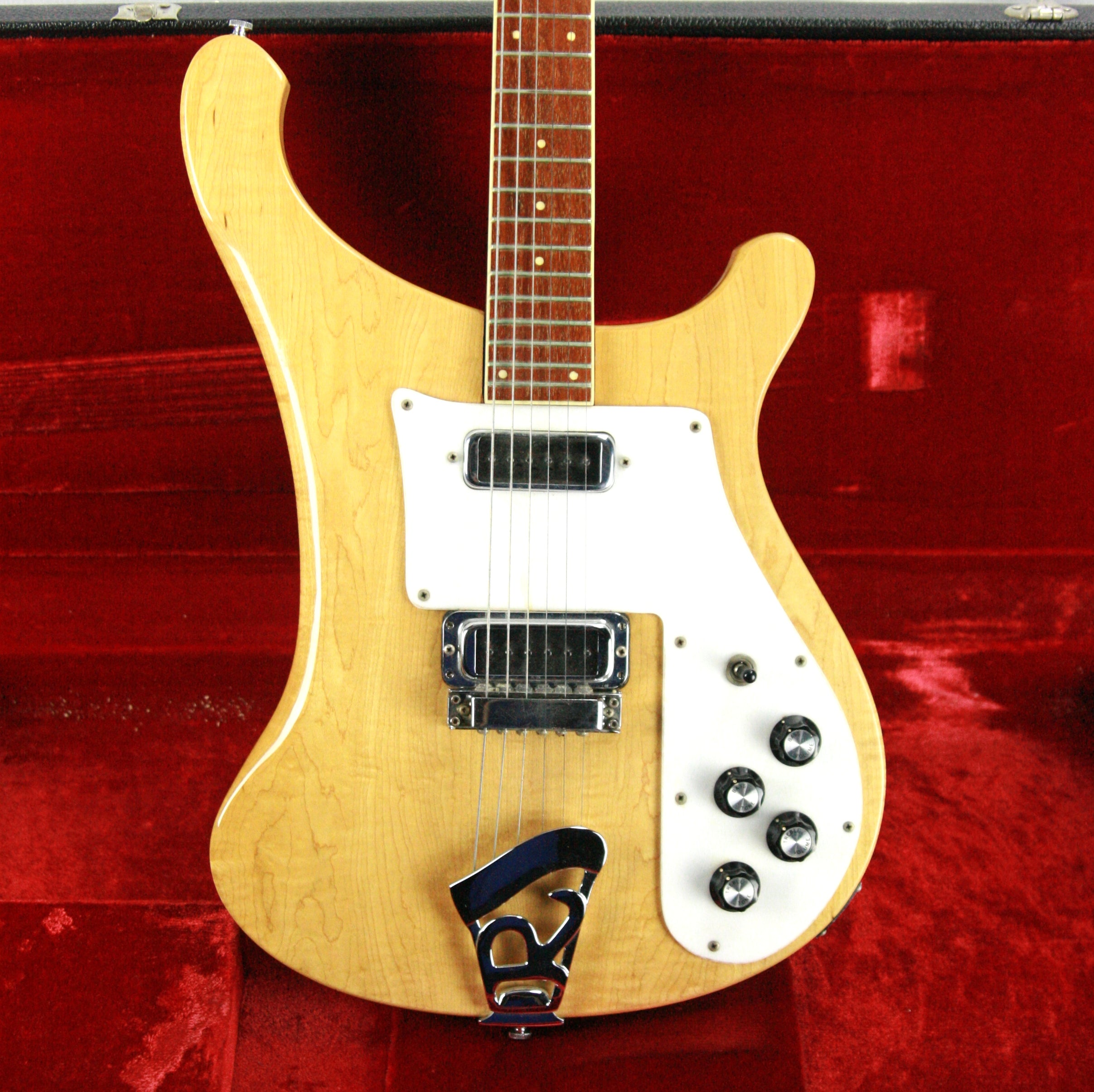 1973 Rickenbacker 480 Natural Vintage Guitar! FLAMED Body! 481 4001 6 string gtr