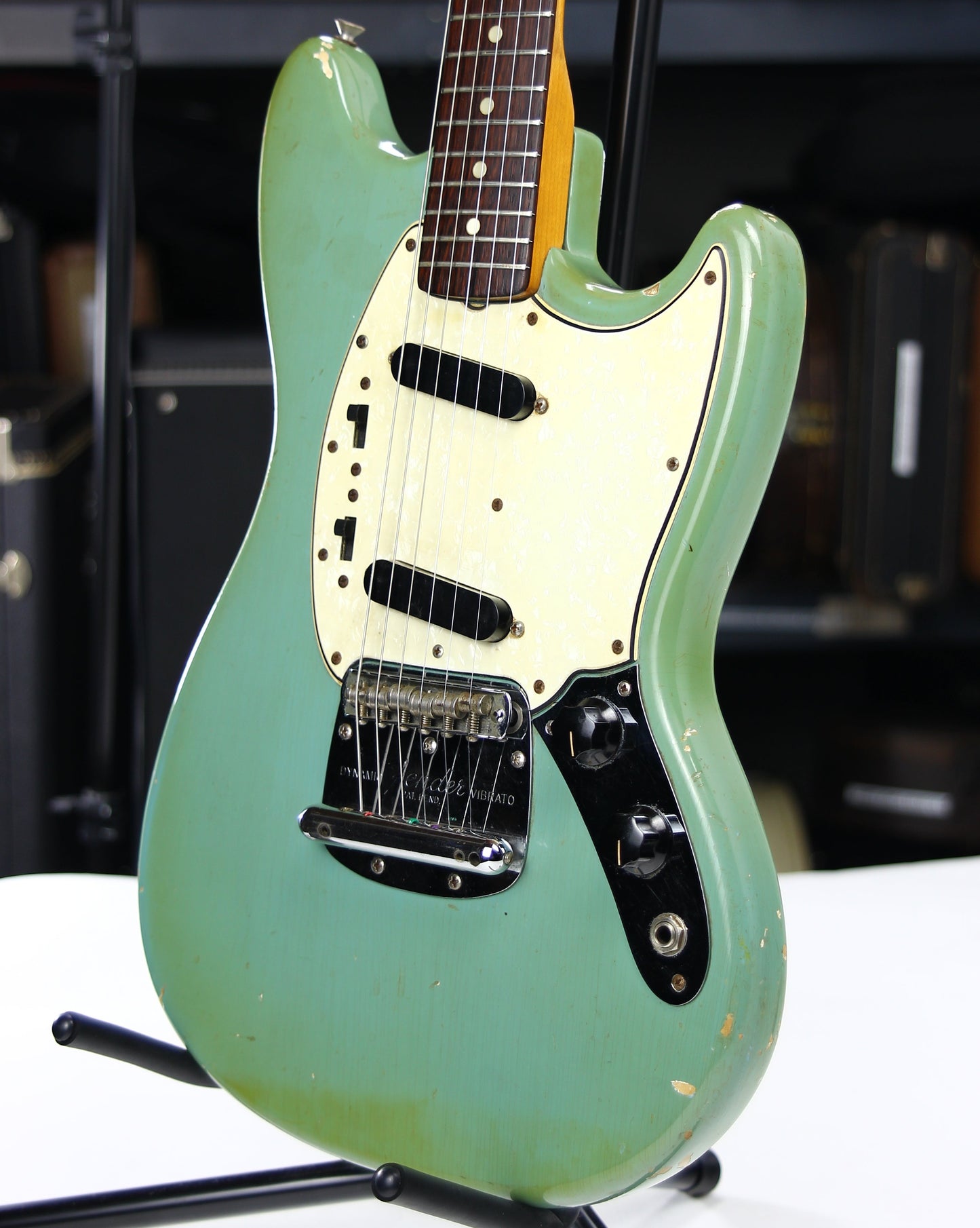 1965 Fender Mustang DAPHNE BLUE - Kurt Cobain-type, L-Series, Small Headstock! duo sonic musicmaster