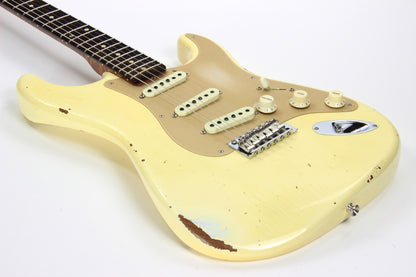 2017 NAMM Fender Custom Shop Relic 30th Anniversary 1960 Roasted Stratocaster LTD Aged Vintage White Birdseye Neck