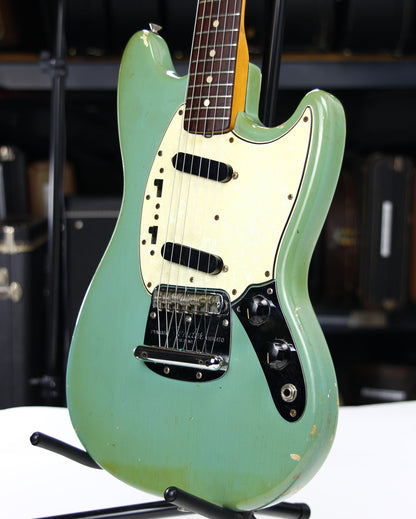 1965 Fender Mustang DAPHNE BLUE - Kurt Cobain-type, L-Series, Small Headstock! duo sonic musicmaster