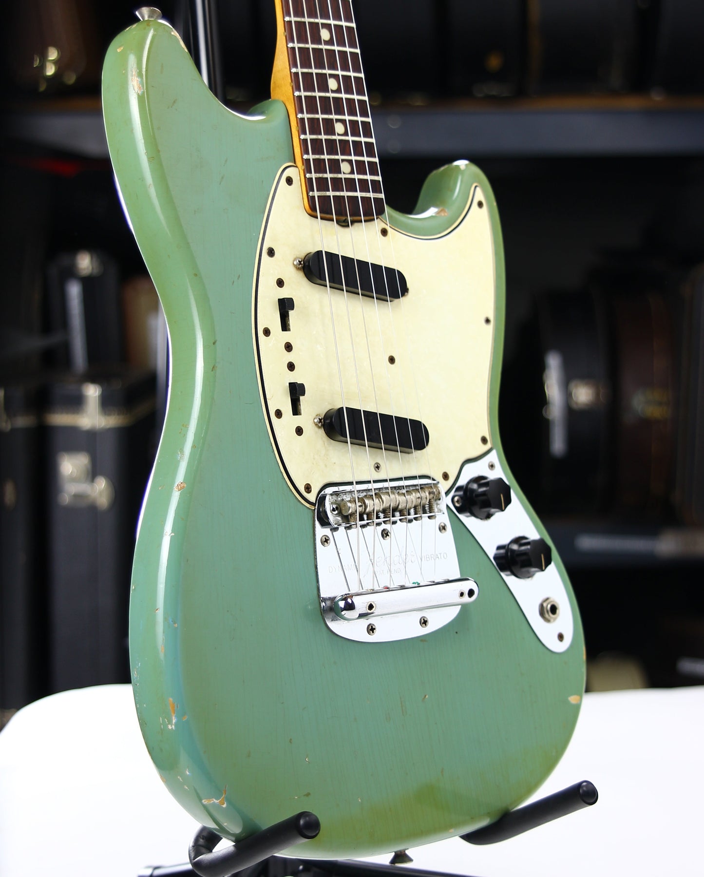 1965 Fender Mustang DAPHNE BLUE - Kurt Cobain-type, L-Series, Small Headstock! duo sonic musicmaster