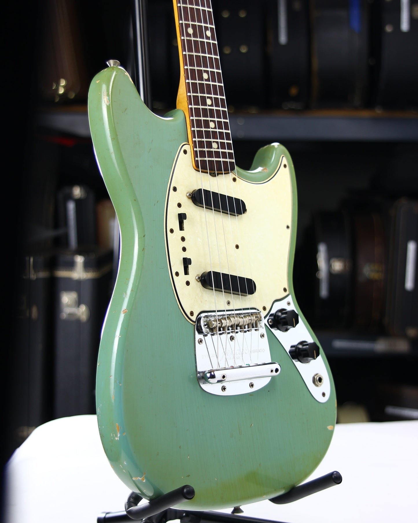 1965 Fender Mustang DAPHNE BLUE - Kurt Cobain-type, L-Series, Small Headstock! duo sonic musicmaster