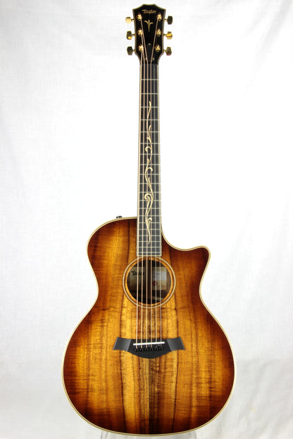 2018 Taylor K24CE ALL KOA Grand Auditorium V-Class Bracing Shaded Edgeburst Sunburst