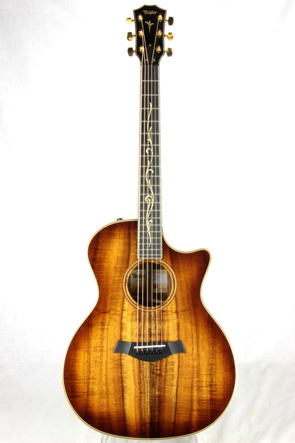 2018 Taylor K24CE ALL KOA Grand Auditorium V-Class Bracing Shaded Edgeburst Sunburst