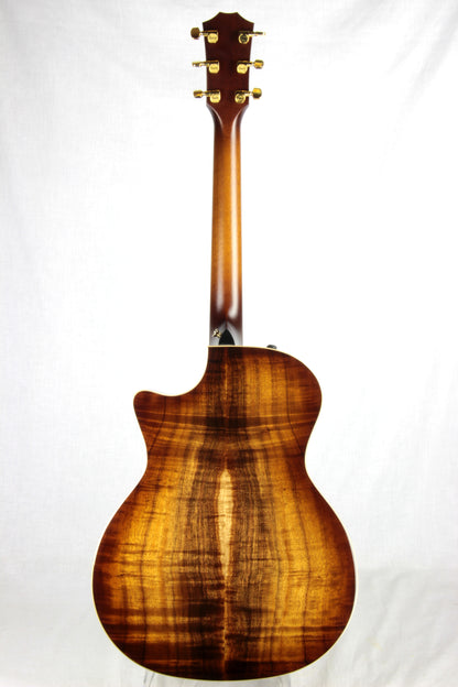 2018 Taylor K24CE ALL KOA Grand Auditorium V-Class Bracing Shaded Edgeburst Sunburst