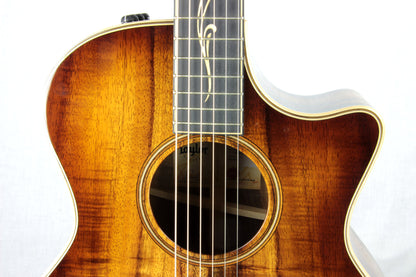 2018 Taylor K24CE ALL KOA Grand Auditorium V-Class Bracing Shaded Edgeburst Sunburst