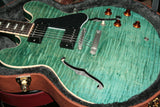 2016 Gibson ES-335 FIGURED Turquoise Limited Edition! Block inlays, Flametop! Memphis