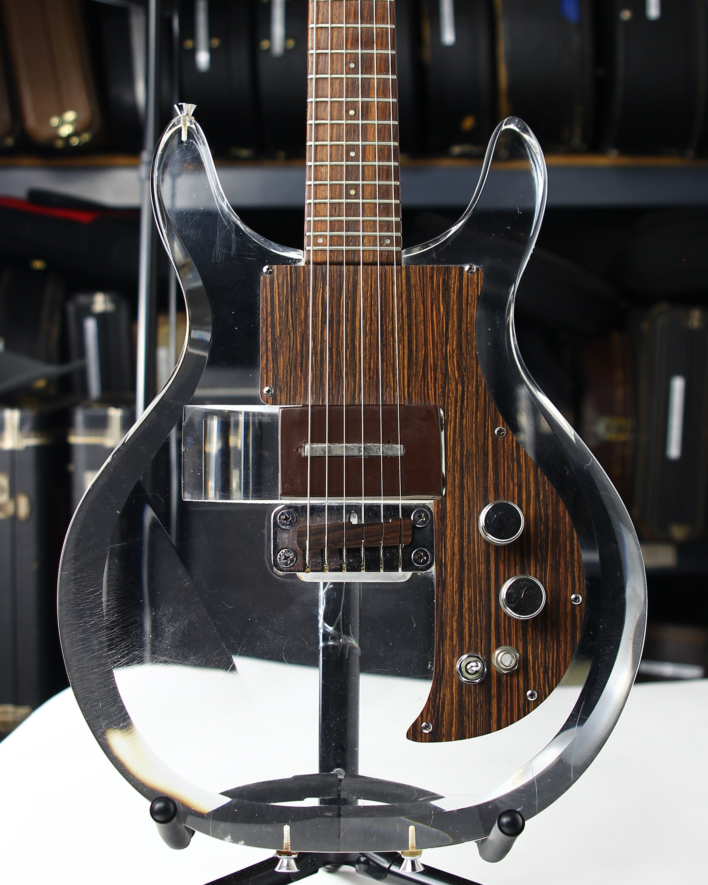 *SOLD*  1971 Electra 2246 Phantom Ampeg Dan Armstrong Lucite Clear Electric Guitar Copy MIJ Japan