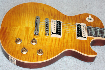 MINTY 2007 Gibson Les Paul Standard Flametop Honeyburst plus Zebra Pickups Slash 50's neck! 7.2 lbs!