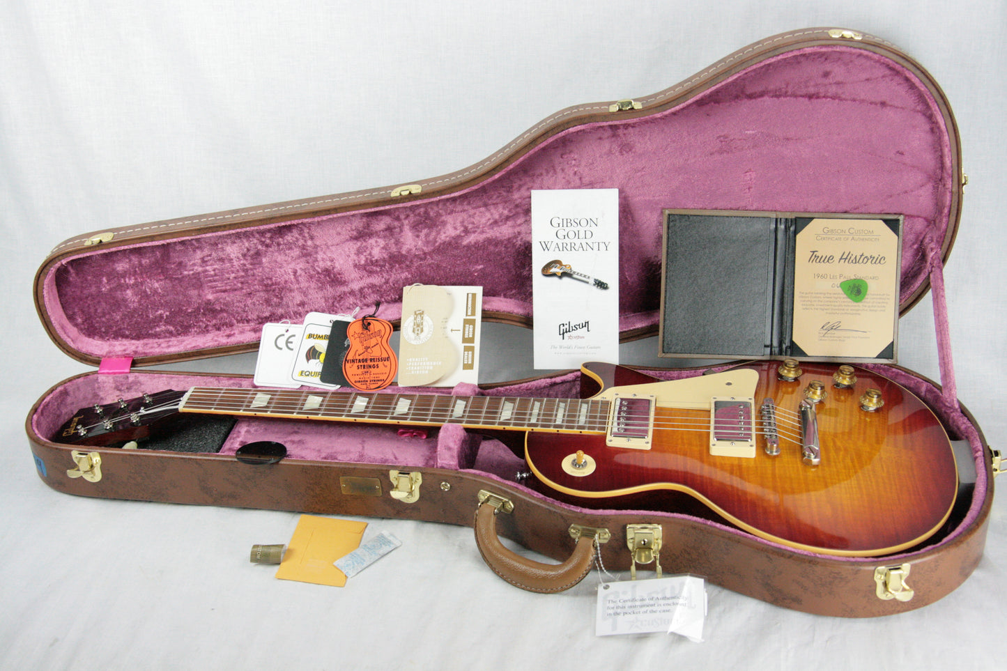 2016 Gibson True Historic 1960 Reissue Les Paul Standard 60 R0 TH Sunburst 1959 59 LIGHTWEIGHT!