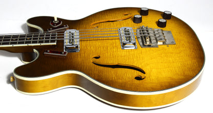 1966 Harmony H-27 Hollowbody Electric Bass Sunburst - 1960's Vintage H-22, Dearmonds