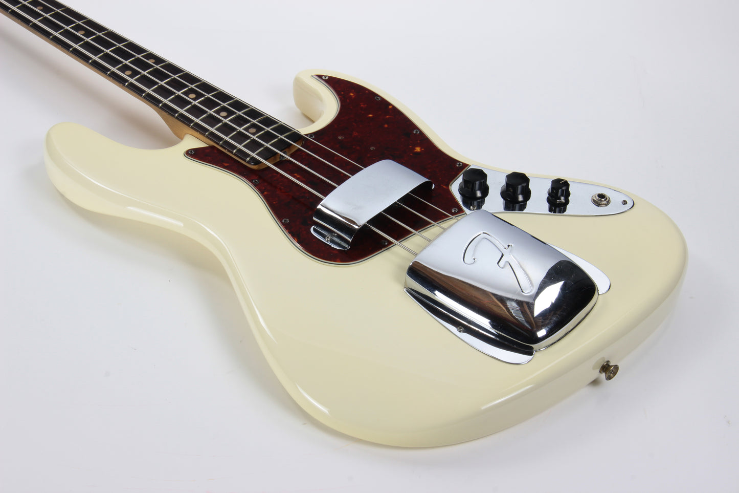 1964 Fender Jazz Bass Olympic White - Matching Headstock, Pre-CBS, Clay Dots, Vintage L-Series, Original Case