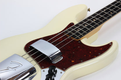 1964 Fender Jazz Bass Olympic White - Matching Headstock, Pre-CBS, Clay Dots, Vintage L-Series, Original Case