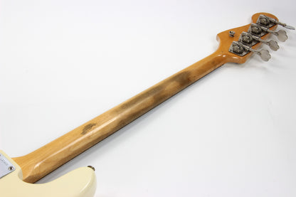 1964 Fender Jazz Bass Olympic White - Matching Headstock, Pre-CBS, Clay Dots, Vintage L-Series, Original Case