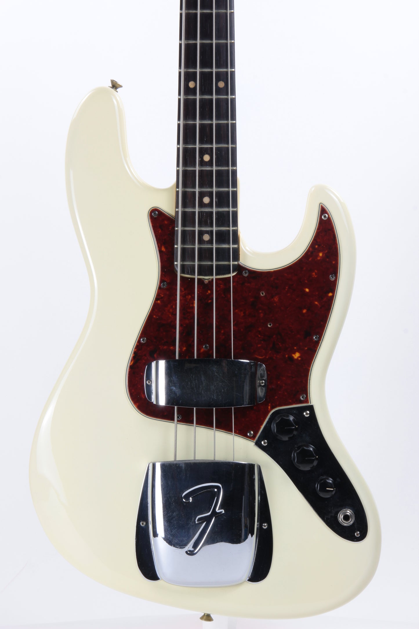 1964 Fender Jazz Bass Olympic White - Matching Headstock, Pre-CBS, Clay Dots, Vintage L-Series, Original Case