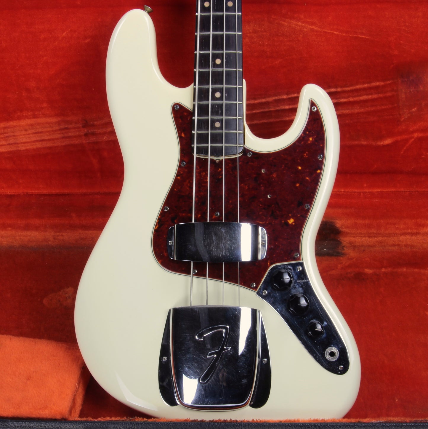 1964 Fender Jazz Bass Olympic White - Matching Headstock, Pre-CBS, Clay Dots, Vintage L-Series, Original Case