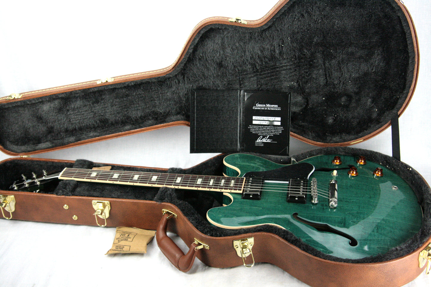 2016 Gibson ES-335 FIGURED Turquoise Limited Edition! Block inlays, Flametop!