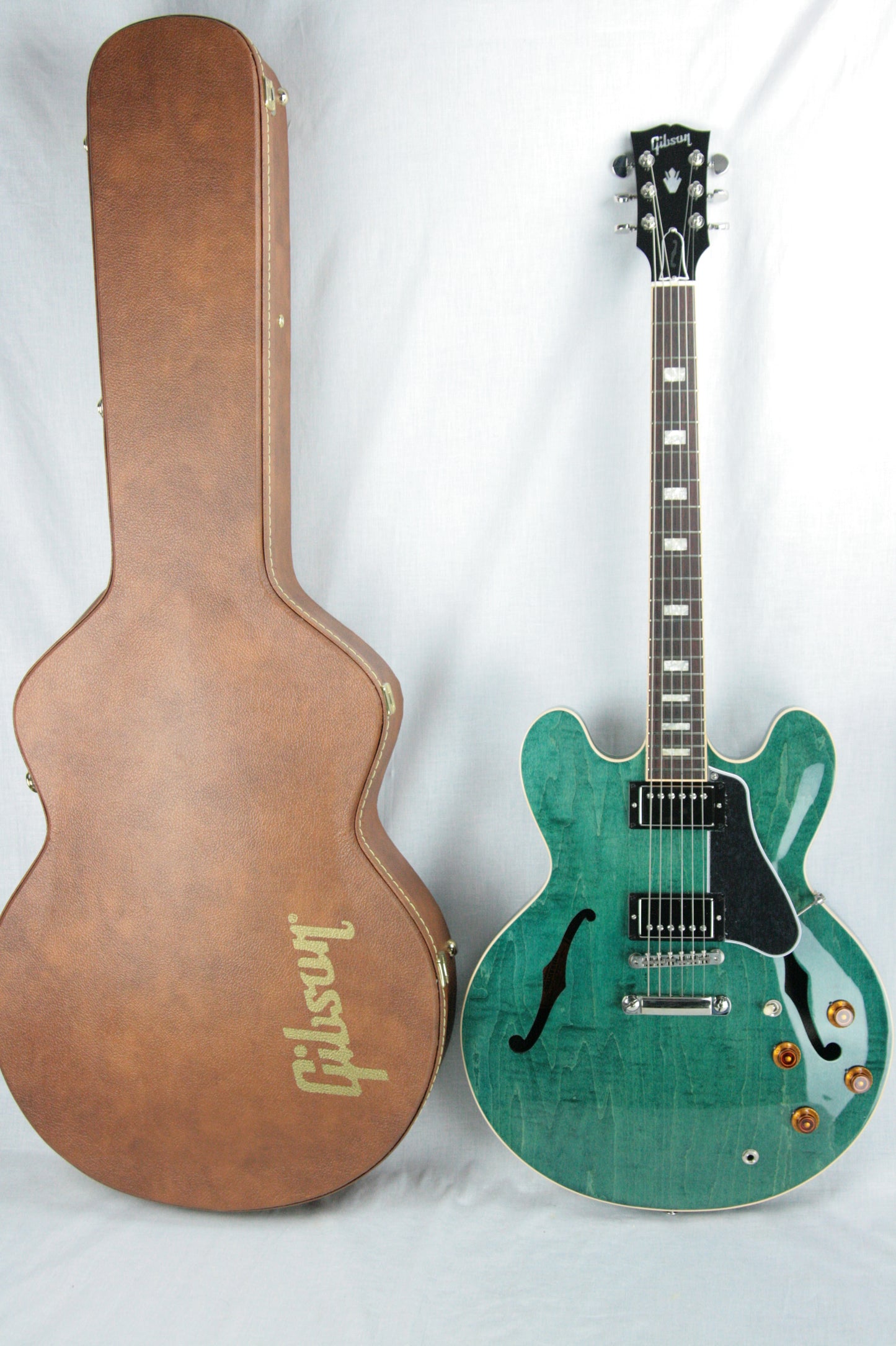 2016 Gibson ES-335 FIGURED Turquoise Limited Edition! Block inlays, Flametop!