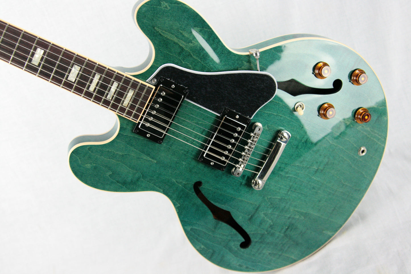 2016 Gibson ES-335 FIGURED Turquoise Limited Edition! Block inlays, Flametop!