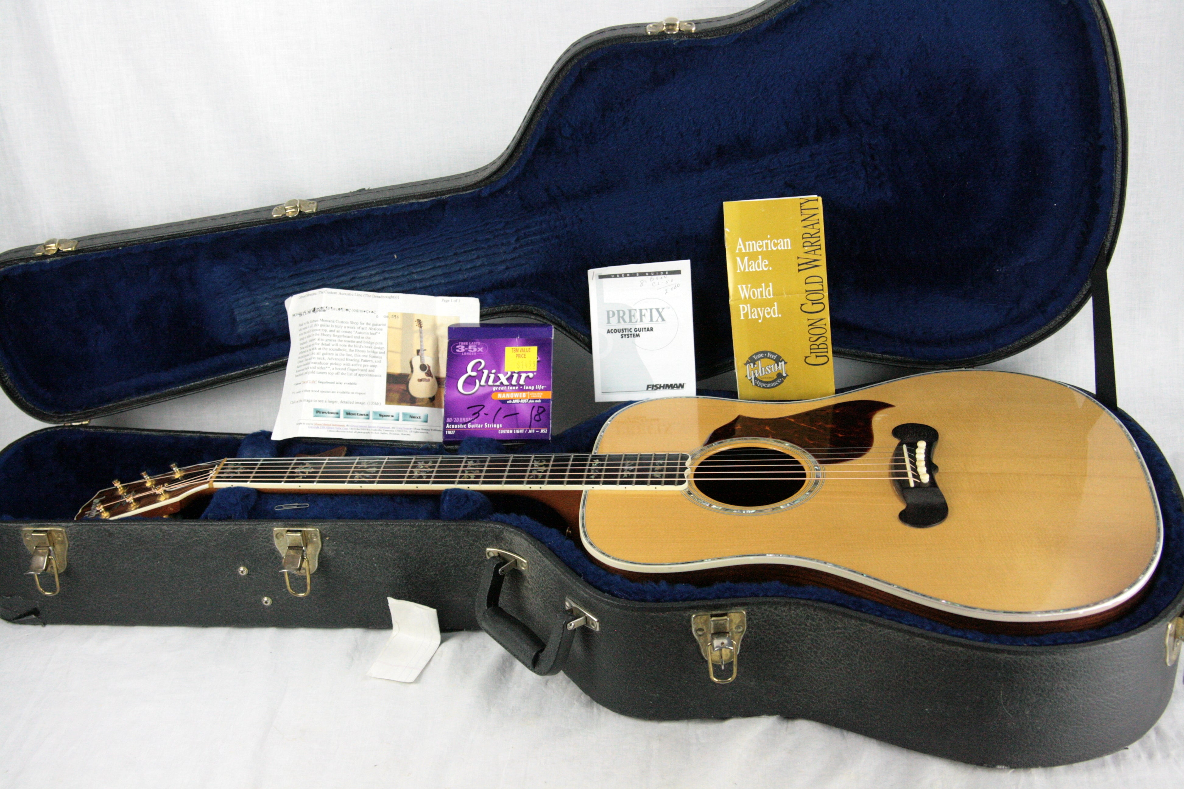 *SOLD*  1997 Gibson Custom Shop CL-50 SUPREME Acoustic Guitar! Abalone, Rosewood, Ebony! Very rare model!