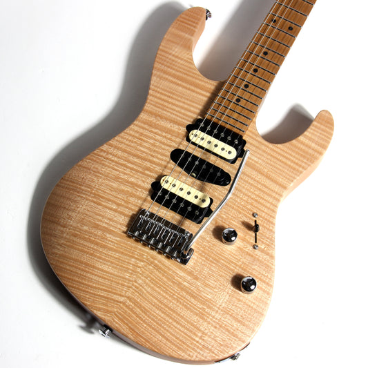 *SOLD*  Suhr Modern Satin Flame Limited Edition in Natural --HSH, Roasted Maple Neck, Mahogany Body