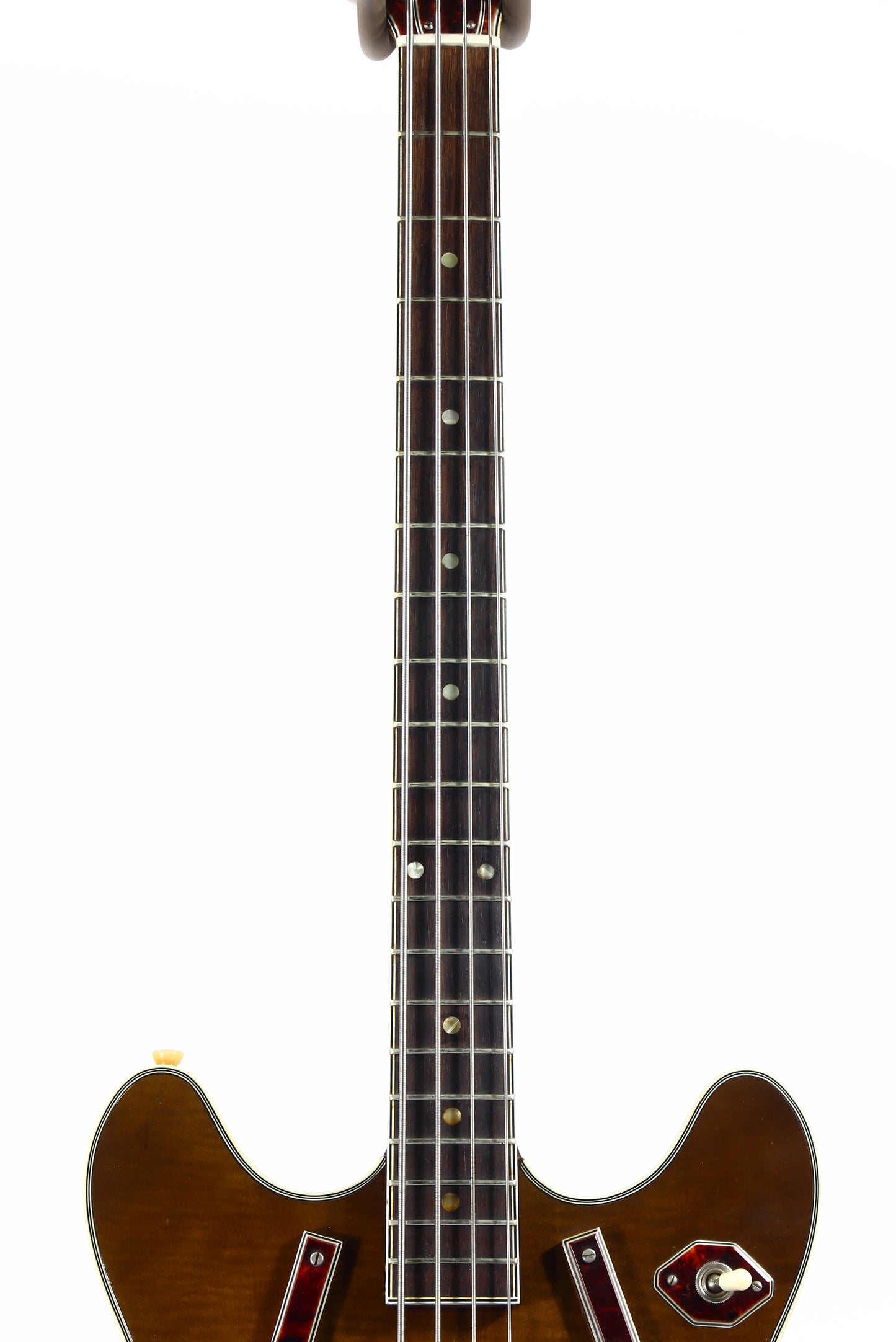 1966 Harmony H-27 Hollowbody Electric Bass Sunburst - 1960's Vintage H-22, Dearmonds