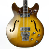 1966 Harmony H-27 Hollowbody Electric Bass Sunburst - 1960's Vintage H-22, Dearmonds